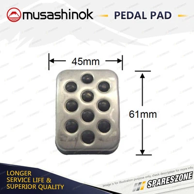 Brake or Clutch Pedal Pad for Holden Barina Combo Tigra XC 4Cyl Alloy pedals - image 1 of 2