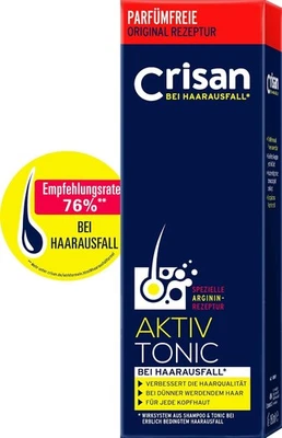 Crisan Aktiv Tonic Haarwasser gegen Haarausfall Haarpflegemittel Arginin 150 ml - Bild 1 von 4