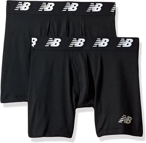 New Balance 267621 Men's Premium Performance 6" Boxer Brief Pack of 2 Size L - Picture 1 of 3