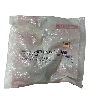 Подлинный Isuzu OEM NOS 8-97018938-0 зажим стороны корпуса снят с производства лот деталей кол-во x4 - Изображение 1 из 3