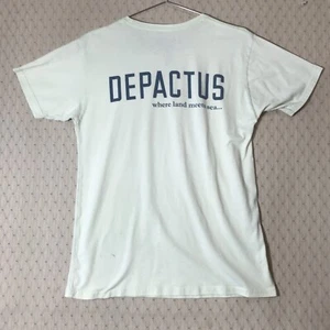 Depactus T Shirt Size Large Where The Land Meets Sea Organic Cotton Blend - Picture 1 of 6