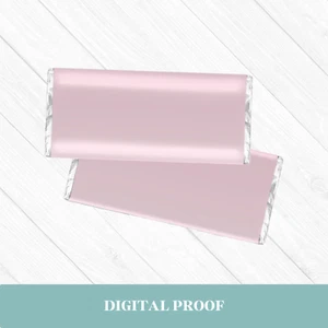 BABY PINK Chocolate Wrapper | PARTY PRINTABLE or PRINTED (fits Aldi Chocolate) - Picture 1 of 2