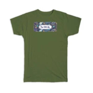 Gift T-Shirt : New York City United States Paisley American Souvenir Tourism - Picture 1 of 12