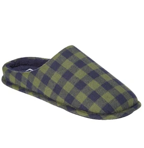 Club Room Herren Karo Karo Hausschuhe Grün/Blau Medium M Größe 8-9 - Bild 1 von 5