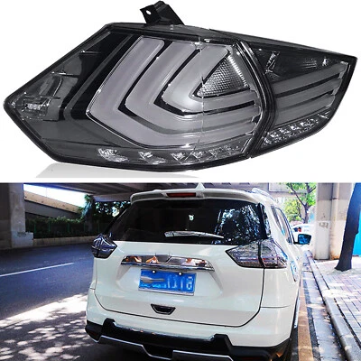 Conjunto de luz trasera LED negra para Nissan X-Trail OA 2012 2013 2014 2015 2016 Foto 1 de 4