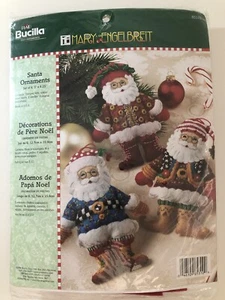 Bucilla - Mary Engelbreit - Santa ornaments Kit - Picture 1 of 6