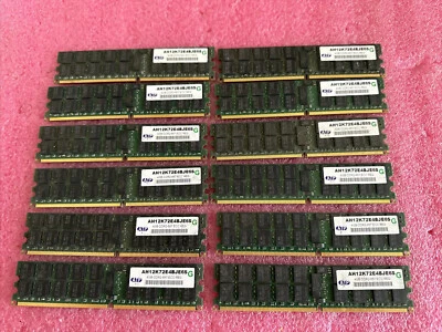 ATP 48GB (12x4GB) DDR2-667 ECC REG Memory RAM AH12K72E4BJE6S-F-BC - Image 1 of 4