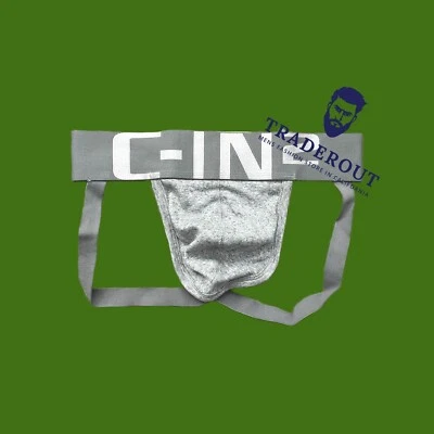 C-IN2 Hombre Gris Jaspeado Core Jock Correa Jockstraps Algodón Ropa Interior S M L XL 2XL Foto 1 de 4
