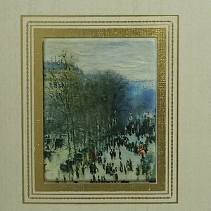 Blank Card Claude Monet Boulevard Des Capucines Brush Strokes Fine Art Authentic - Picture 1 of 6