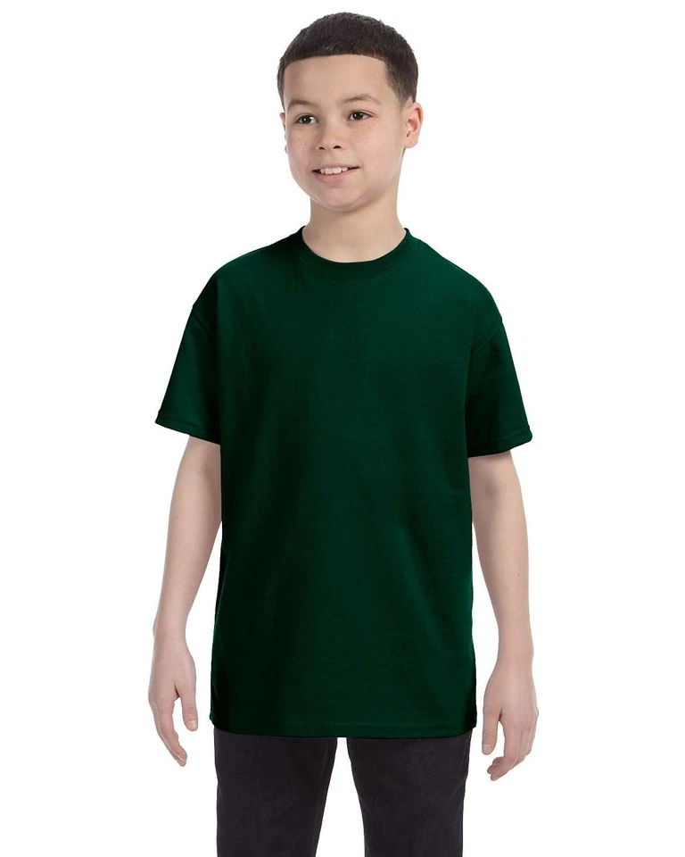 Gildan Youth Short Sleeves Heavy Cotton 5.3 oz XS-XL T-Shirt MG500B - Image 1 of 1