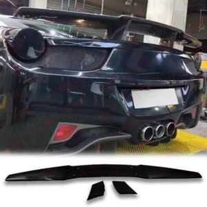 Carbon Fiber Rear Trunk Spoiler Wing Fit For Ferrari 458 Italia Coupe 11-13 E - Picture 1 of 8