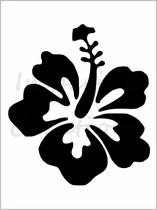 FLOR HAWAIANA Planta Floral de Hibisco 8,5"" x 11"" Plantilla Hoja de Plástico NUEVA S616 - Imagen 1 de 2