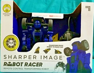 Sharper Image Blue Robot Corredor Coche Control Remoto Transformar Inalámbrico RC Acción - Imagen 1 de 7