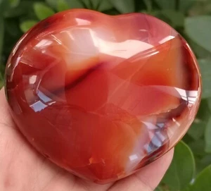 302g Natural Hermoso Pulido Cuarzo Ágata Roja Cristal Curación del Corazón 1 - Imagen 1 de 9