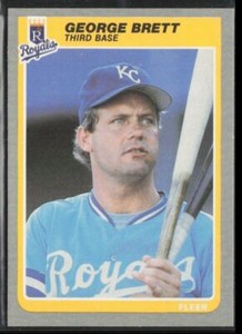 1985 Fleer #199 George Brett Kansas City Royals