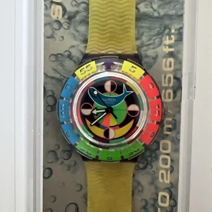 SWATCH SCUBA 200 COLOR WHEEL PROTOTYPE NEVER PRODUCED - SDV101 - 1994 RARE-NEW - Picture 1 of 2