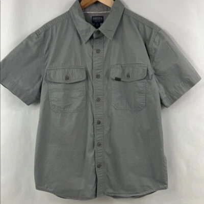 Camisa Smith's Workwear Gris Informal Trabajo Abotonada Talla M Foto 1 de 4