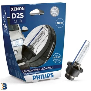 D2S Philips White Vision Gen2 85V 35W Xenon headlight bulb 85122whv2s1 5000K x1 - Picture 1 of 1
