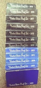 ONE U.S. PROOF SET from Estate Hoard-Our Choice-Proof Set Lot Dates 1968-1979. - Picture 1 of 1