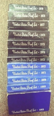 ONE U.S. Proof Set from Estate Hoard-Our Choice-Proof Set Lot Dates 1968-1979 Cover