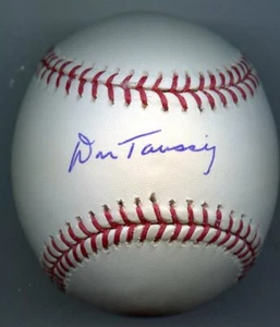 Don Taussig signierter Baseball 1961 Cardinals 1962 Colt 45's Potter Echtheitszertifikat jüdisch    - Bild 1 von 3
