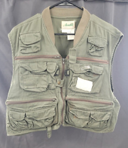 Vintage Ausable Men's Fly fishing vest size XL lots of pockets
