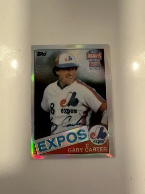 2002 Topps Archives Reserve Gary Carter Certified Autograph #230. Beauty! - Image 1 of 2