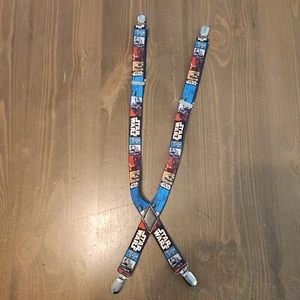 Star Wars Elastic Adjustable Clip-on Kids Suspenders Great Condition Multi-Color - Picture 1 of 15