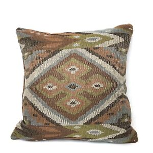 Southwestern Accent Pillow Large Indian 17x17”