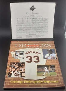 Orioles Magazine June 15 1998 Game program Yankees Eddie Murray Jersey of - Picture 1 of 8