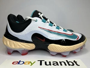 BRAND NEW Nike Alpha Huarache Elite 4 Low Paul Goldschmidt PE Cleats HJ7967-102 - Picture 1 of 9