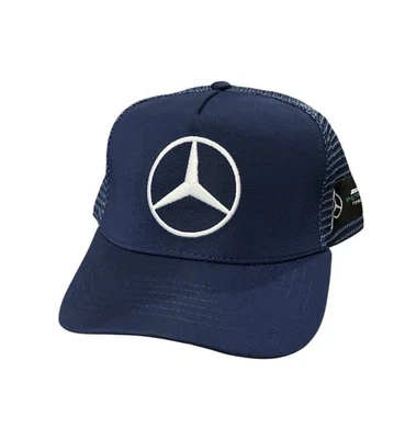 Gorra Mercedes Benz SnapBack AMG Petronas F1 Team Azul Marino Malla Ajustable NUEVA Foto 1 de 4