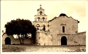 FRASHERS FOTO POSTKARTE -MISSION SAN DIEGO DE ALCALA, CA BK83 - Bild 1 von 2