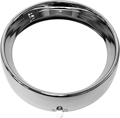 HARDDRIVE Frenched Headlight Trim Ring 7 TAB STYLE Chrome #38-048 - Изображение 1 из 1