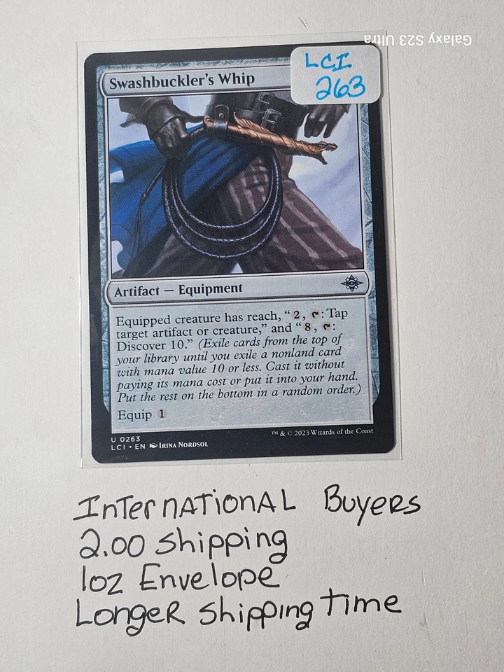 MTG Swashbuckler’s Whip #263 – Shōnen Showdown! Card of Destiny Awaits YOU! - Image 1 of 1