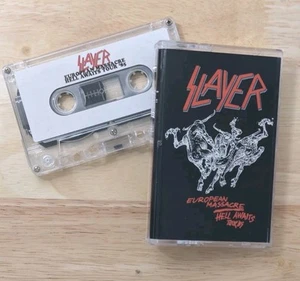 Slayer Cassette Tape - European Massacre Hell Awaits Tour 1985 - Picture 1 of 8