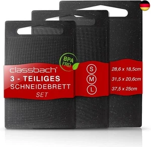 classbach® 3er Schneidebrett-Set C-SB 4012 K, Spülmaschinen geeignet, mit S - Bild 1 von 9