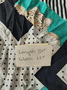 Gant Gaither Vintage türkis schwarz weiß Leopardenmuster Tupfen Schal - Bild 1 von 4
