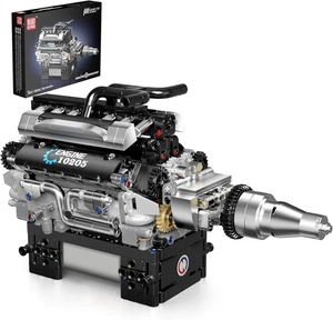 Mould King RR V12 Motor Bausätze der läuft, Verbrennungsmotor selber bauen, Modell - Bild 1 von 6