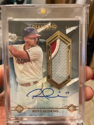 Rhys Hoskins Topps Diamond Autograph Jumbo Patch Card 07/10 Phillies - Image 1 of 2