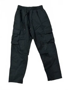 Stylish Black Cotton Cargo Pants - XS - Picture 1 of 4