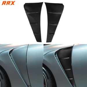 Cubierta de ventilación lateral del guardabarros delantero de fibra de carbono seca real para Lexus RC F Sport 2015-18 - Imagen 1 de 22