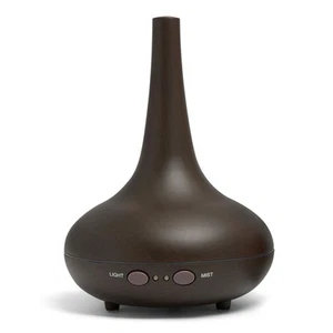 Milano Decor 200ml Ultrasonic Aroma Portable Diffuser 15x20cm Dark Wood Grain - Picture 1 of 4