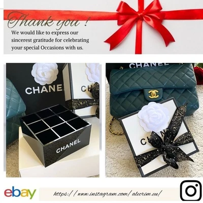 CHANEL@ VIP Rossetto Makeup Box Organizer Acrilico, Cosmetico di Lusso 🇩🇪GERMANY