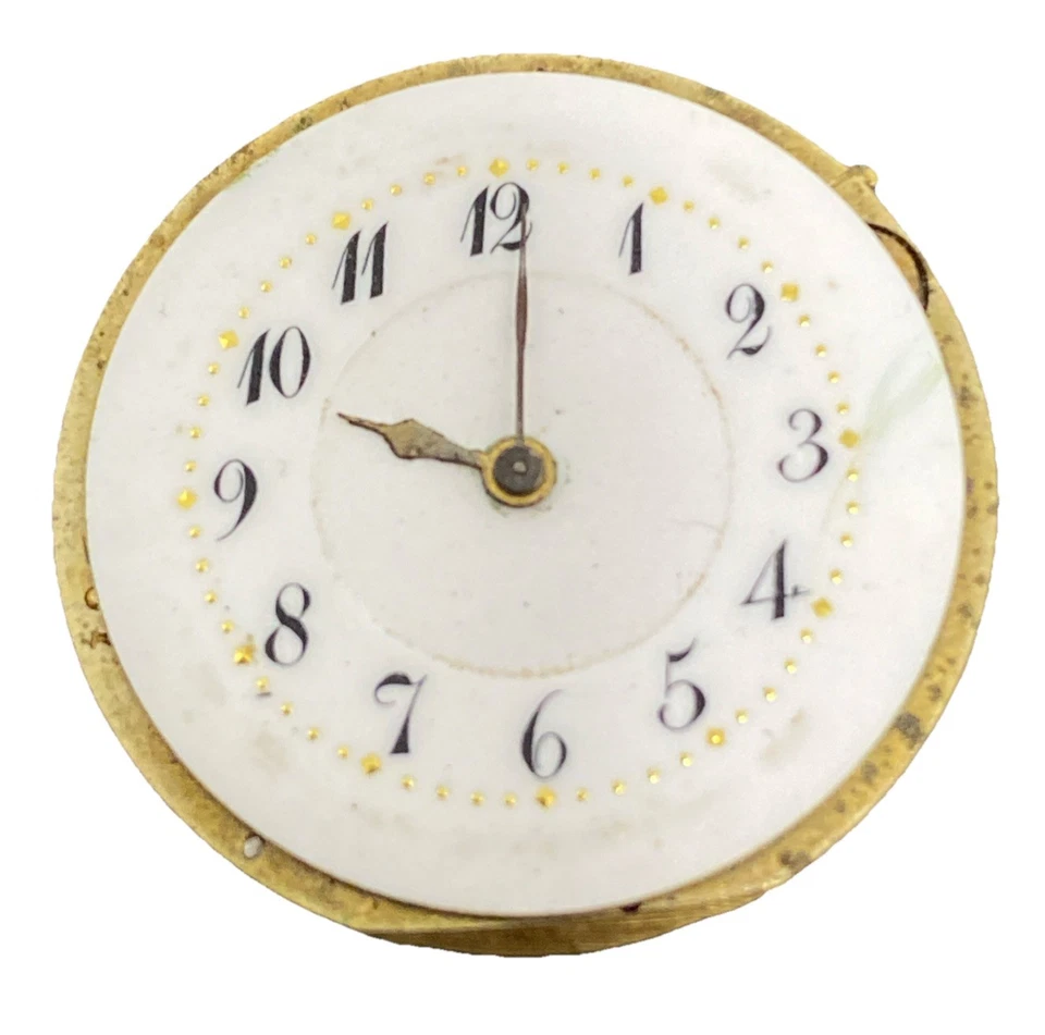 Movimiento Reloj Bolsillo Barra Suiza Tamaño 0s Cilindro Cara Abierta Balance Columpios F8565 Foto 1 de 4