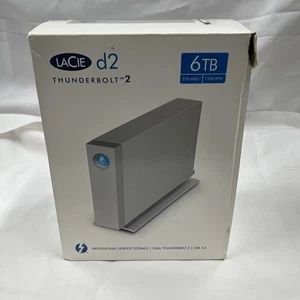 LaCie D2 Professional 6TB 7200 RPM 3.5" USB-C External Hard Drive, STHA6000800 - Picture 1 of 11