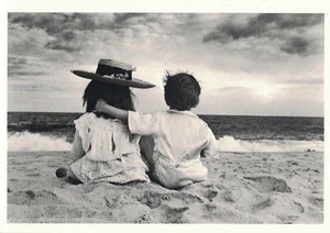 Betsy Cameron•Two Children•5x7 Notecard Fotofolio O/P - Picture 1 of 1