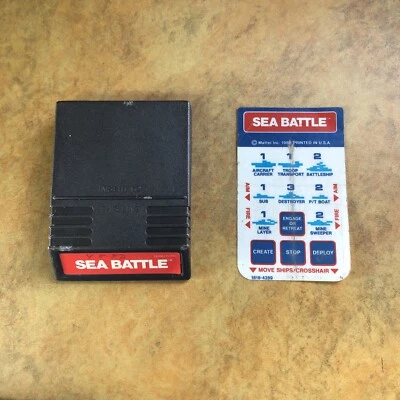 1979/1980 Intellivision Sea Battle Vintage Video Game W/Inlay - Image 1 of 4