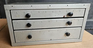 INDIVIDUAL SLOTTED 3 Drawer STACKABLE Parts Cabinet 26 slots A- Z Dividers bins - Picture 1 of 13