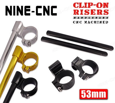 Manillar con clip elevador 53 mm 1" para Ducati 748 848 916 996 998 999 1098 1198 Foto 1 de 4